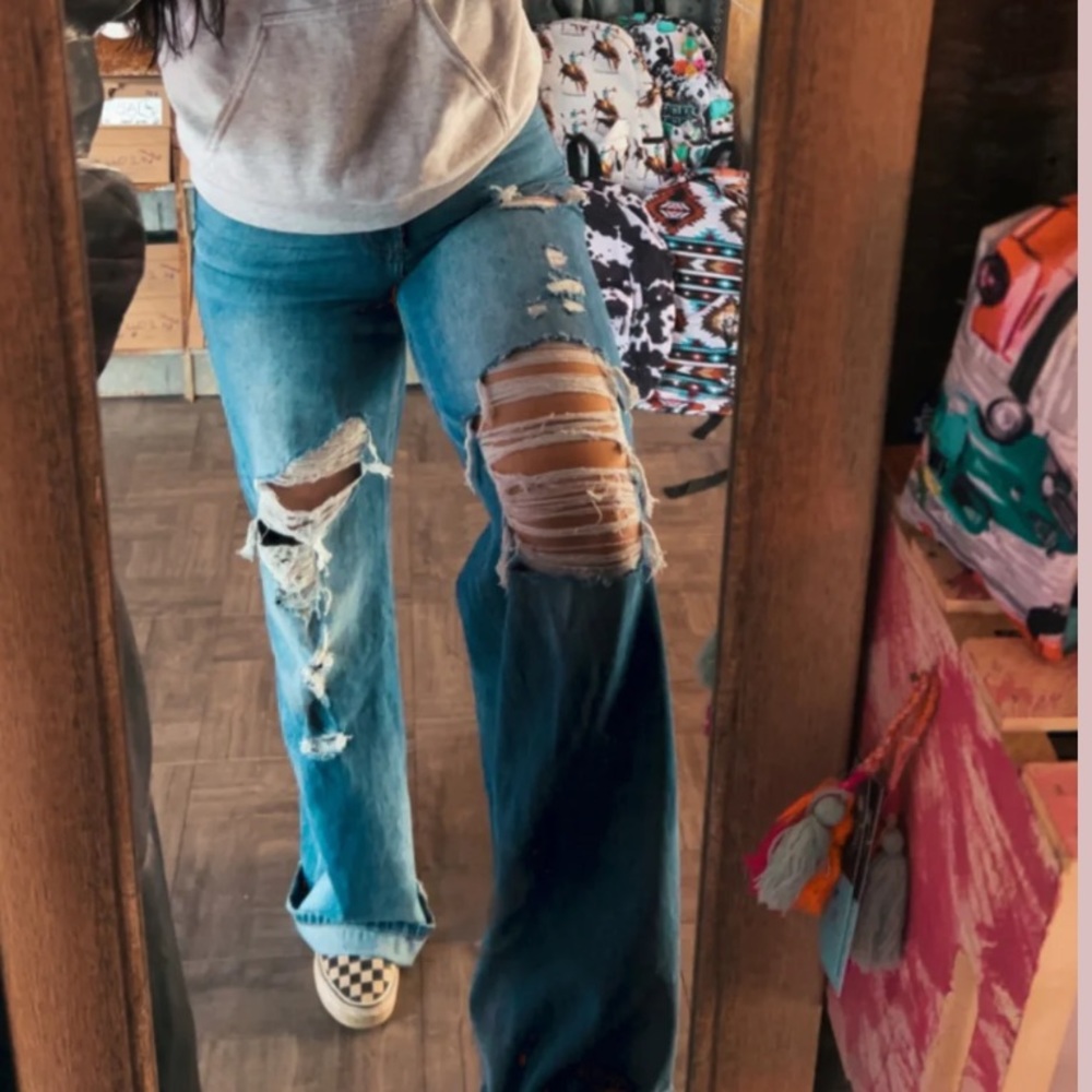 90s vintage loose fit jeans